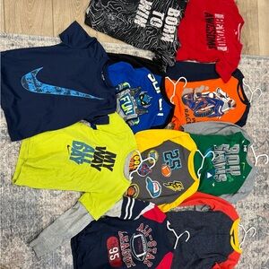 Bold Navy Blue Graphic Tee for Kids